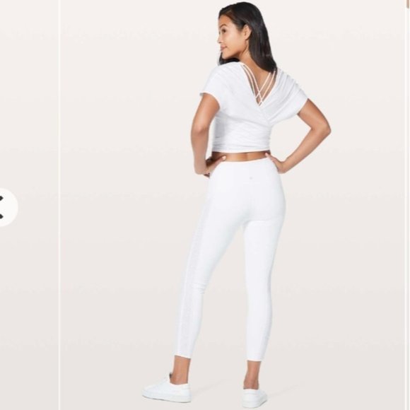 Lululemon Get Your Peek On Tight *25" White - Picture 5 of 14